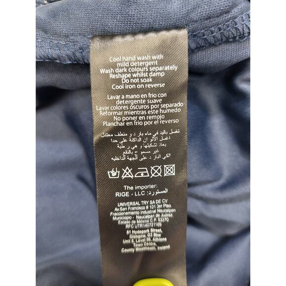 QUIZ SZ 8 M US Navy Blue Lace Vneck Spaghetti Straps Midi Dress NWT B119 - Picture 8 of 9